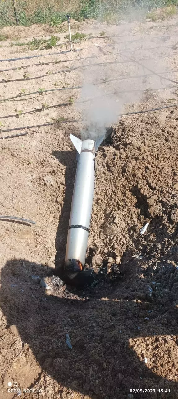 טיל נפל מכיפת ברזל ליד היישוב בית חאנון | חמל