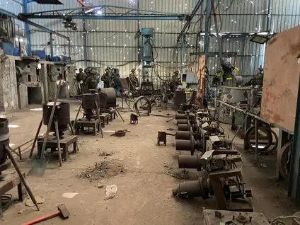 The largest lathe since the beginning of hostilities has been located
